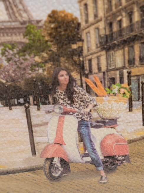 YESBAG  Geantă de umăr clutch voal paris - Genți femei