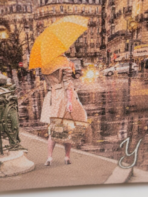 YESBAG Clutch Geantă de m&acirc;nă cu curea de umăr Metroul din Paris - Genți femei