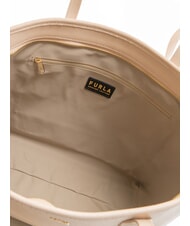 FURLA CLASSIC Geanta shopper din piele cu imprimeu Andromeda balerină - Genți femei - 5