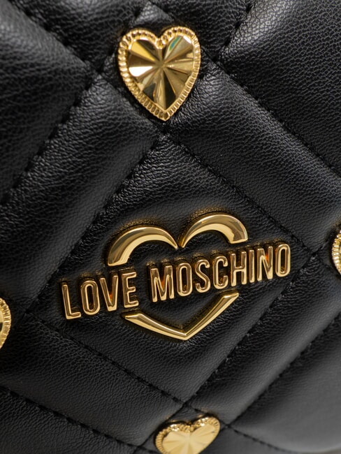 EMBOSSED Poșetă de mână negru - Genți femei