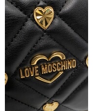 LOVE MOSCHINO EMBOSSED Poșetă de mână negru - Genți femei - 3
