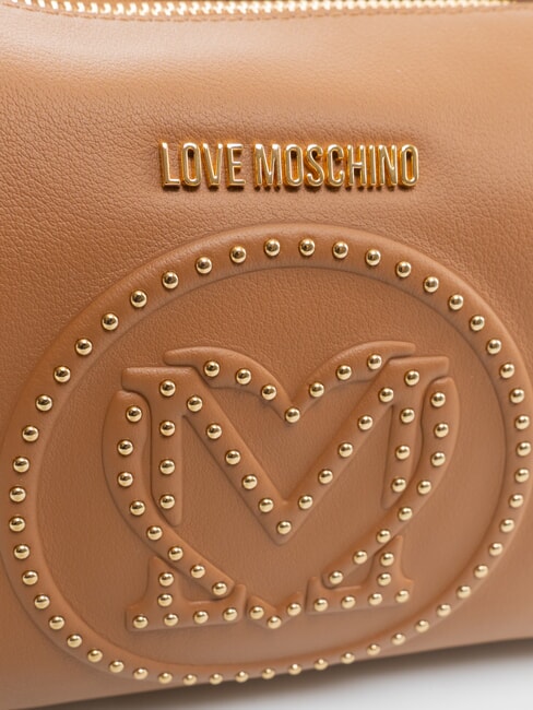 LITTLE STUDS Geantă de umăr cu ținte cămilă2 - Genți femei