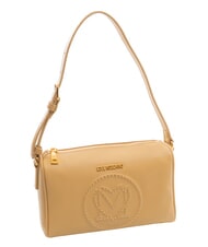 LOVE MOSCHINO LITTLE STUDS Geantă de umăr cu ținte nisip - Genți femei - 2