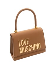 LOVE MOSCHINO BOLD LOVE Geantă mini cu curea de umăr cămilă - Genți femei - 2