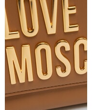 LOVE MOSCHINO BOLD LOVE Geantă mini cu curea de umăr cămilă - Genți femei - 3