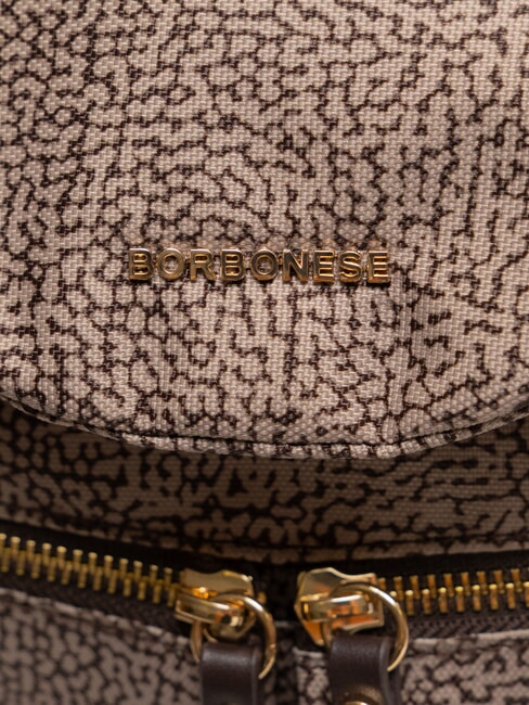 FLEXOS ZIP Rucsac natural op/maro &icirc;nchis - Genți femei