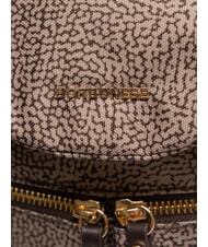 BORBONESE FLEXOS ZIP Rucsac natural op/maro &icirc;nchis - Genți femei - 3
