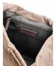 BORBONESE FLEXOS ZIP Rucsac natural op/maro &icirc;nchis - Genți femei - 5