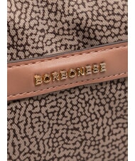 BORBONESE DOWNTOWN Large Geantă de umăr pudră/op naturală - Genți femei - 3