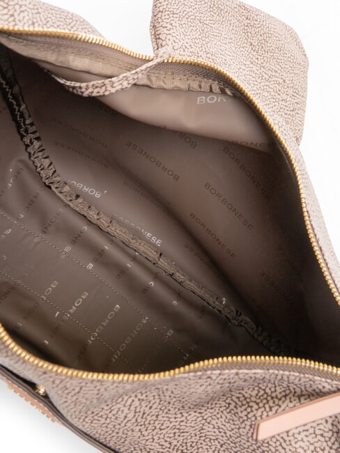 DOWNTOWN Large Geantă de umăr pudră/op naturală - Genți femei