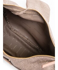 BORBONESE DOWNTOWN Large Geantă de umăr pudră/op naturală - Genți femei - 5