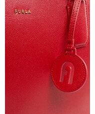 FURLA CLASSIC Geanta shopper din piele cu imprimeu Andromeda roșu venețian - Genți femei - 3