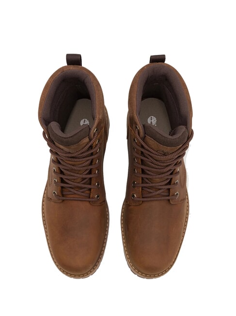 BRITTON ROAD Botine din piele impermeabila rugină cu bob plin - Pantofi bărbați