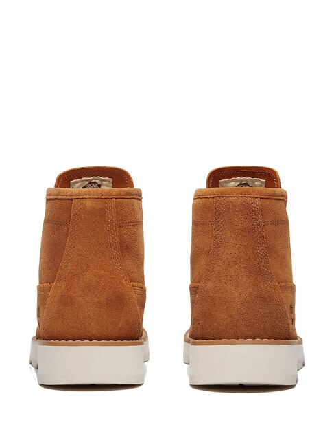 BRITTON MILLS Ghete de piele piele &icirc;ntoarsă ruginie - Pantofi bărbați