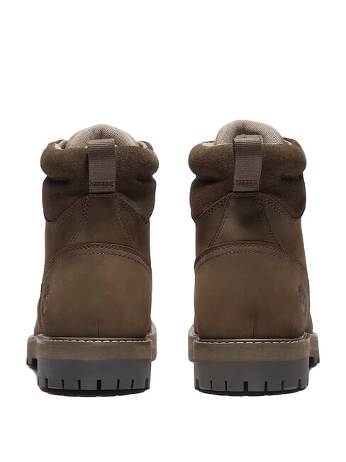 BRITTON ROAD Botine din piele impermeabila nubuc maro închis - Pantofi bărbați