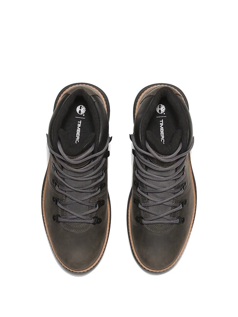 HUDSON ROAD Pantofi din piele gri închis, fibră integrală - Pantofi bărbați