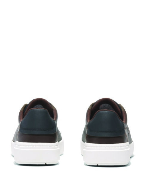 SENECA BAY Teniși din piele pentru bărbați maro închis, fibră integrală - Pantofi bărbați