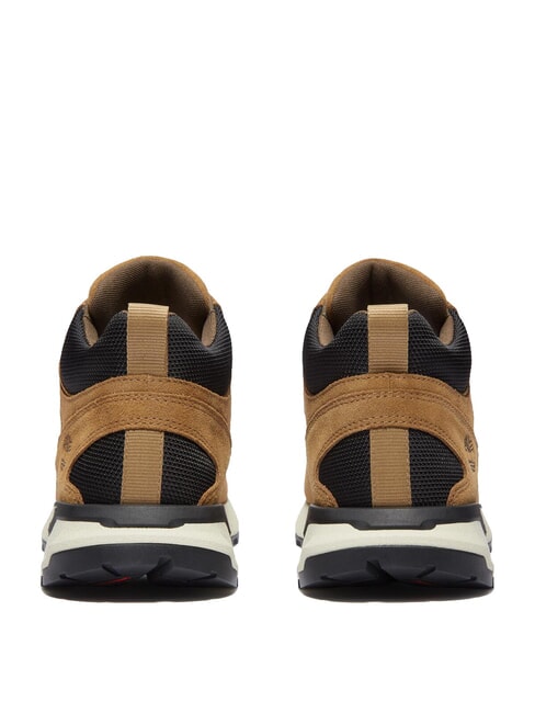 VOYAGER PARK Adidași piele întoarsă măslinie - Pantofi bărbați