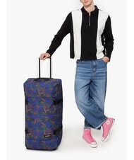 EASTPAK TRANVERZ L Troller mare Brize Palm Navy - Trolere semirigide - 6