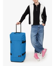 EASTPAK TRANVERZ L Troller mare albastru cu bule - Trolere semirigide - 6