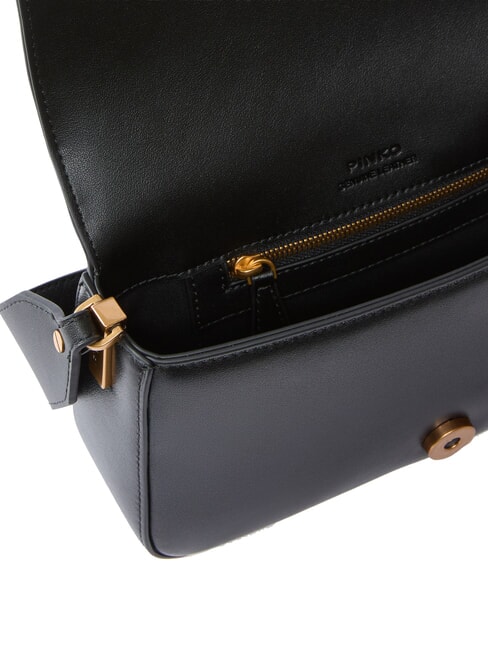 LOVE ONE SLOUCHY Geantă de umăr mini din piele aur negru-vechi - Genți femei