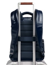 PIQUADRO BLUE SQUARE Rucsac pentru laptop de 14" cu verificare rapidă albastru - Rucsacuri pentru laptop - 3