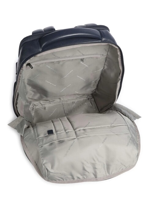 RUSSEL Rucsac din piele pentru laptop de 15,6" albastru - Rucsacuri pentru laptop