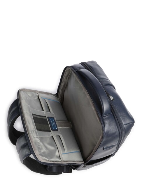 RUSSEL Rucsac din piele pentru laptop de 15,6" albastru - Rucsacuri pentru laptop