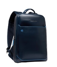 PIQUADRO BLUE SQUARE Rucsac pentru laptop de 14", din piele albastru - Rucsacuri pentru laptop - 2