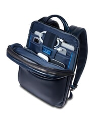 PIQUADRO BLUE SQUARE Rucsac pentru laptop de 14", din piele albastru - Rucsacuri pentru laptop - 4