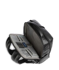 PIQUADRO RUSSEL Rucsac pentru laptop de 14", din piele negru - Rucsacuri pentru laptop - 4