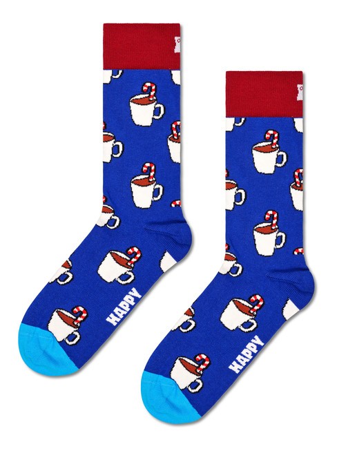 HOLIDAY STRIPED CRACKER Set cadou de 2 perechi de șosete roșu închis - Șosete pentru bărbați