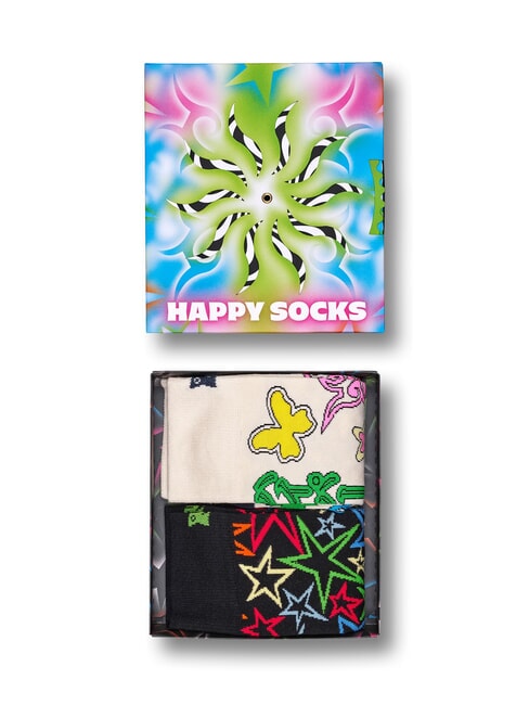 SPINNING WHEEL Set cadou cu 2 perechi de șosete alb - Șosete de damă