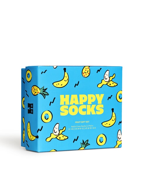 FRUITS SOCKS Set cadou cu 2 perechi de șosete turcoaz - Șosete de damă