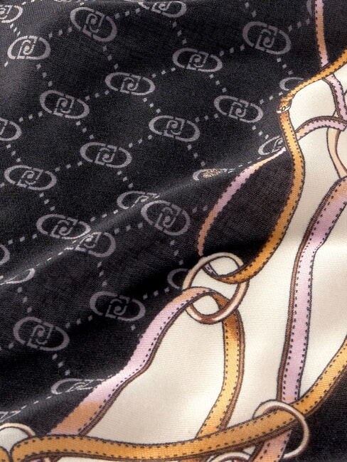 LOGO Stolă cu imprimeu BLACK - Eșarfe