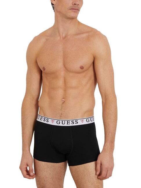 BRIAN HERO 3 perechi de boxeri combinație negru-albastru - Slip pentru bărbați