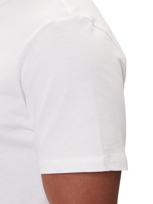 TRIANGLE LOGO Tricou cu m&acirc;necă scurtă, croială regulată alb purpuriu - tricou