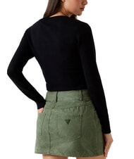 GUESS REYNA LOGO Pulover cu guler rotund și aplicații - Pulovere pentru femei