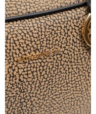 BORBONESE OUTLINE Geantă de m&acirc;nă natural op / negru - Genți femei - 3