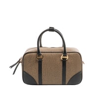 BORBONESE OUTLINE Geantă de m&acirc;nă natural op / negru - Genți femei - 4