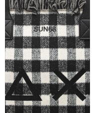 SUN68 CALI TARTAN Geantă de mână, cu curea de umăr negru - Genți femei - 3