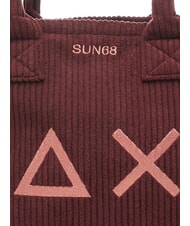 SUN68 CALI CORDUROY Geantă de mână, cu curea de umăr Bordeaux - Genți femei - 3