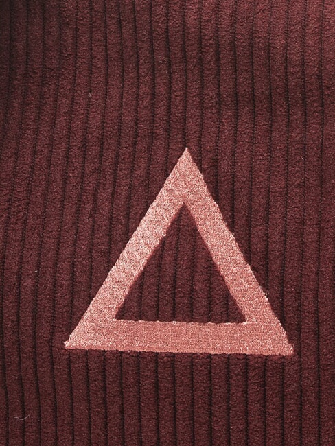 CORDUROY Geantă tip clutch cu curea de mână și de umăr Bordeaux - Genți femei