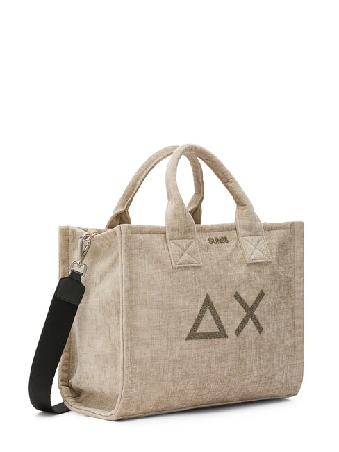 CALI VELVET Geantă de mână, cu curea de umăr bej - Genți femei