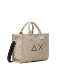 SUN68 CALI VELVET Geantă de mână, cu curea de umăr bej - Genți femei - 2