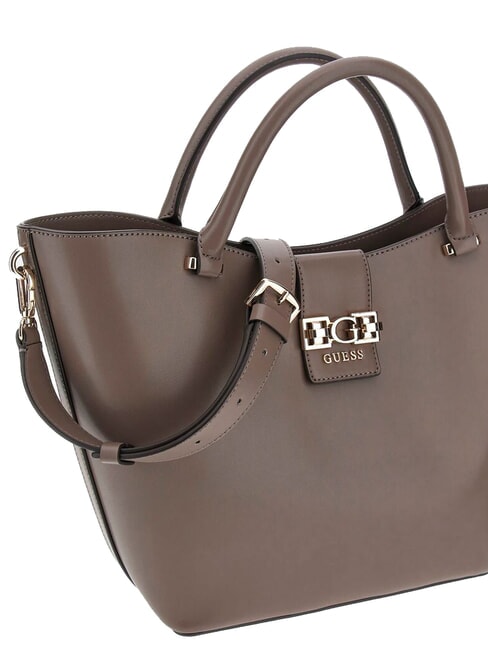 JANE Geantă tote cu curea de umăr taup închis - Genți femei