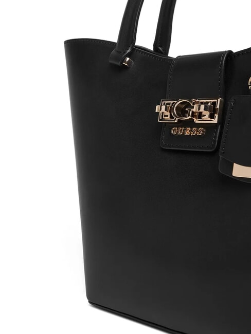 JANE Geantă tote cu curea de umăr BLACK - Genți femei