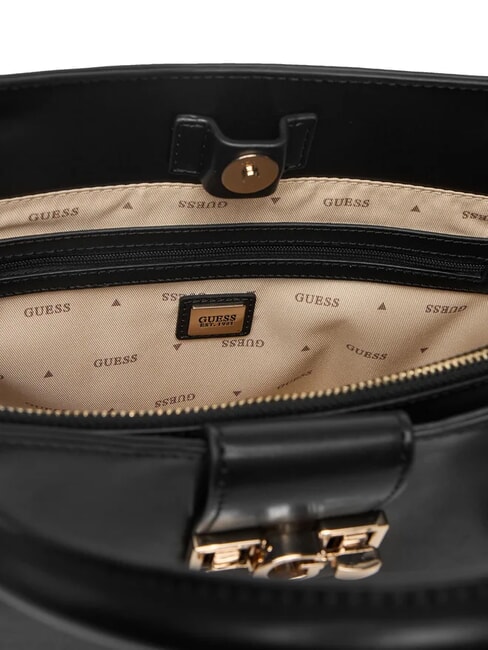 JANE Geantă tote cu curea de umăr BLACK - Genți femei