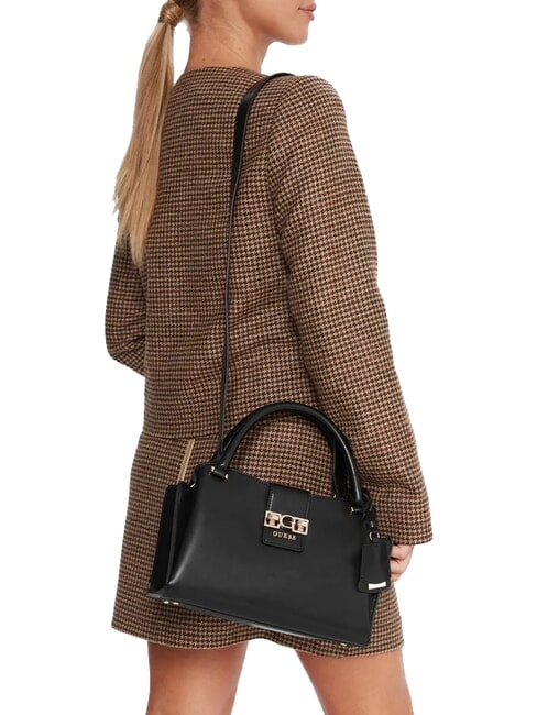 JANE Geantă de mână cu curea de umăr BLACK - Genți femei