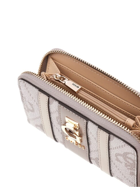 ERENIA Portofel mediu cu fermoar logo taupe închis - Portofele femei